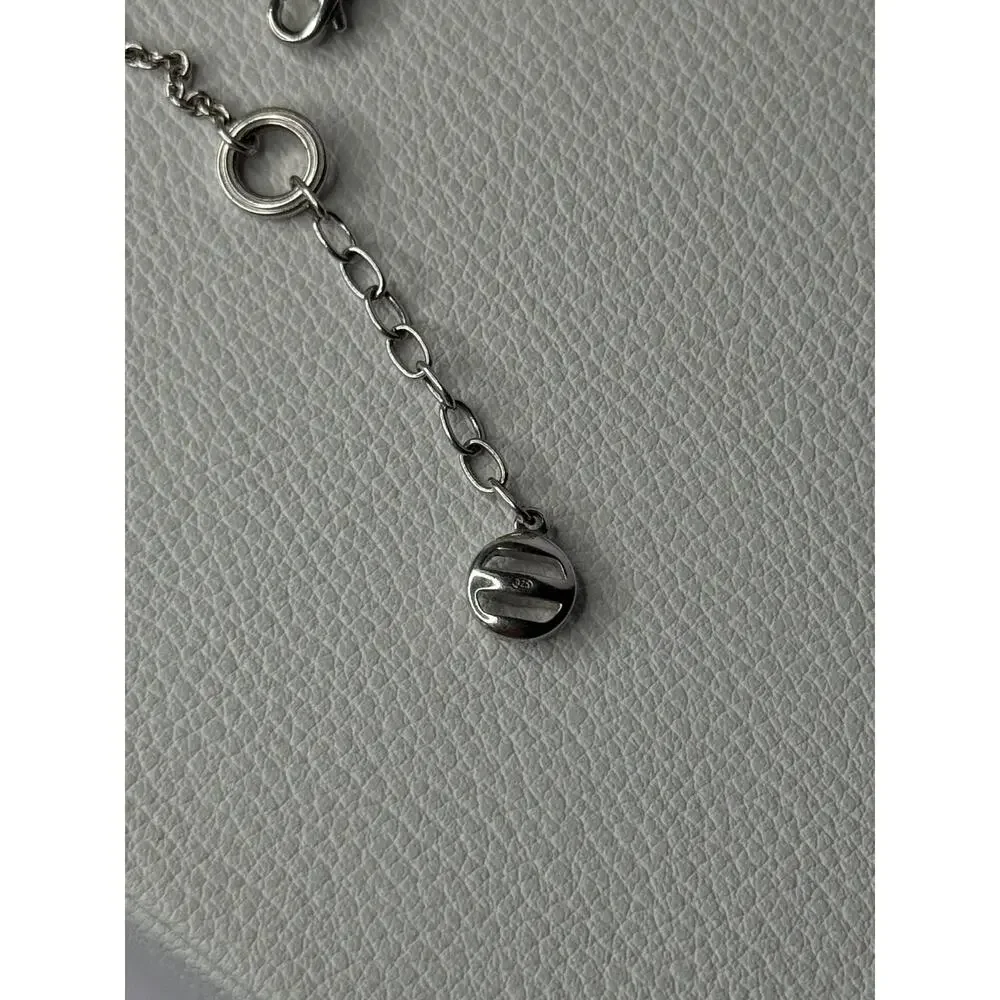 Ewa 925 Sterling Silver CZ Bracelet Length 7/ 8.5 Inch